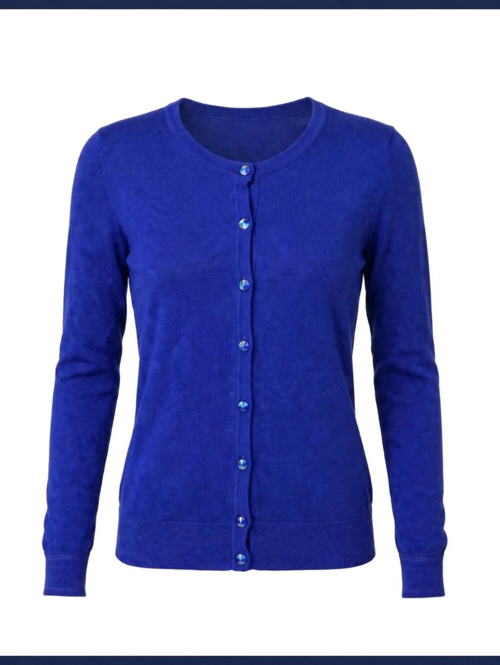 New York & Company Sapphire Blue Cardigan